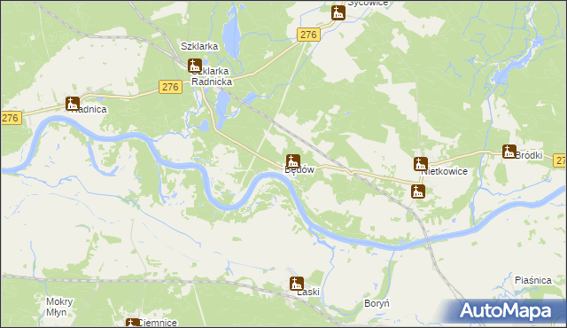 mapa Będów, Będów na mapie Targeo