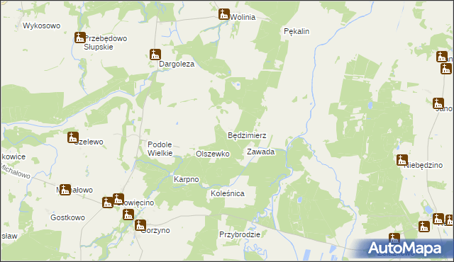 mapa Będzimierz, Będzimierz na mapie Targeo