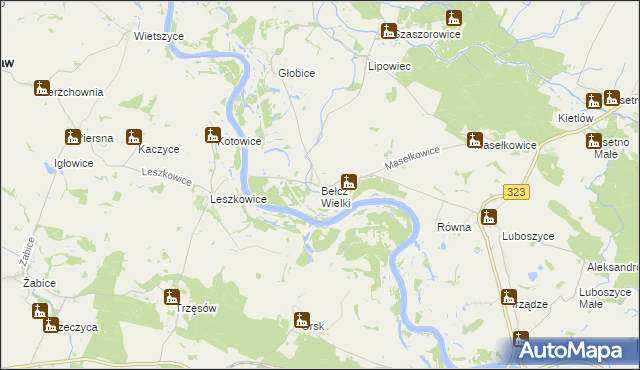 mapa Bełcz Wielki, Bełcz Wielki na mapie Targeo