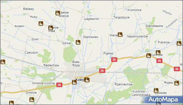 mapa Berdychów, Berdychów na mapie Targeo