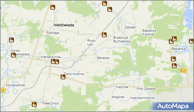 mapa Berejów, Berejów na mapie Targeo