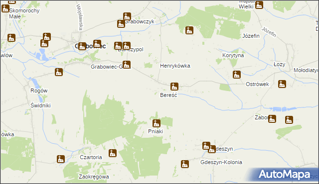 mapa Bereść, Bereść na mapie Targeo