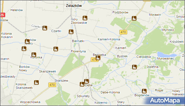 mapa Beznatka, Beznatka na mapie Targeo