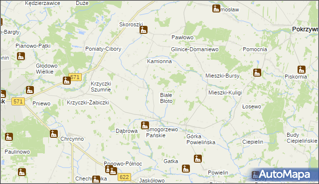mapa Białe Błoto gmina Winnica, Białe Błoto gmina Winnica na mapie Targeo
