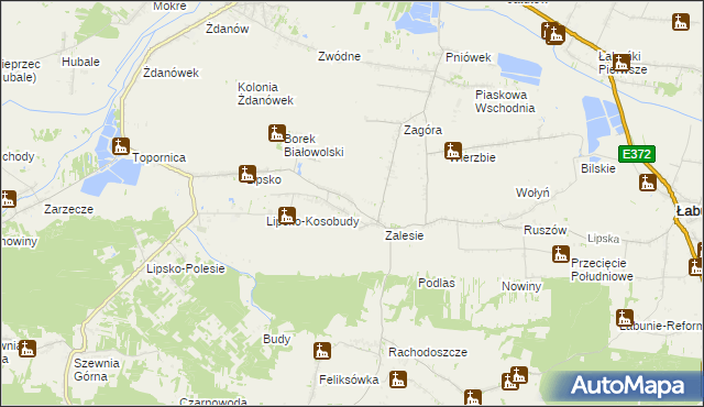 mapa Białowola, Białowola na mapie Targeo