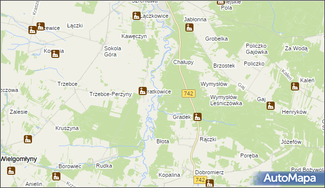 mapa Biały Brzeg, Biały Brzeg na mapie Targeo