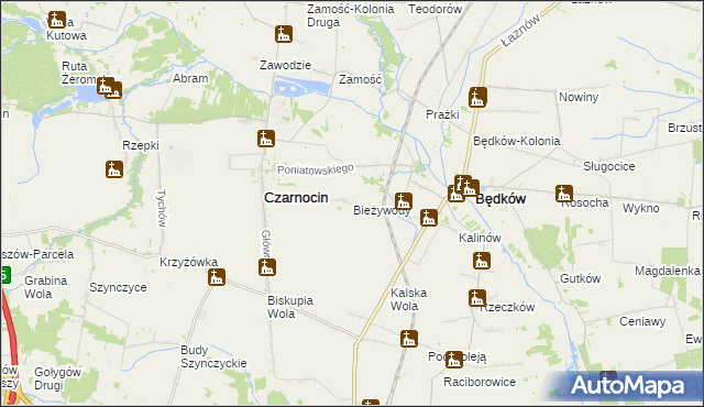 mapa Bieżywody, Bieżywody na mapie Targeo