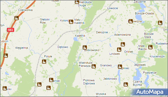 mapa Bobrowisko gmina Suwałki, Bobrowisko gmina Suwałki na mapie Targeo