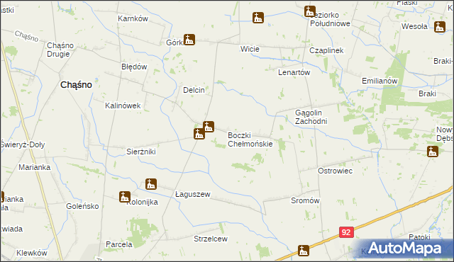 mapa Boczki gmina Kocierzew Południowy, Boczki gmina Kocierzew Południowy na mapie Targeo