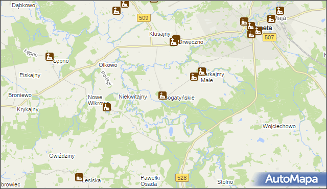 mapa Bogatyńskie, Bogatyńskie na mapie Targeo