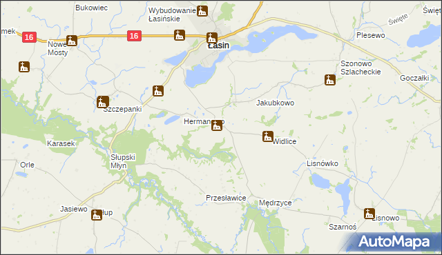 mapa Bogdanki gmina Łasin, Bogdanki gmina Łasin na mapie Targeo