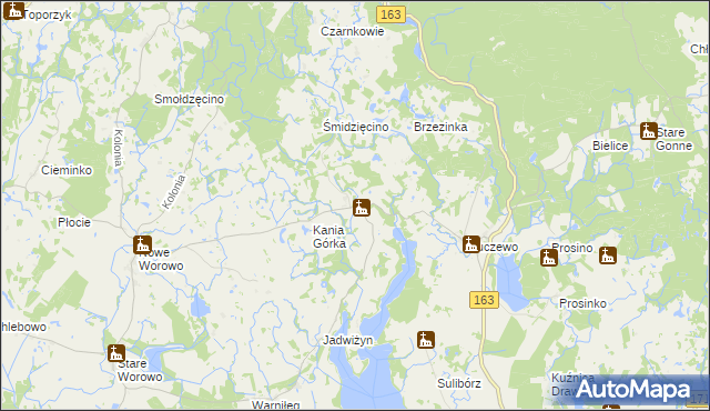 mapa Bolegorzyn, Bolegorzyn na mapie Targeo