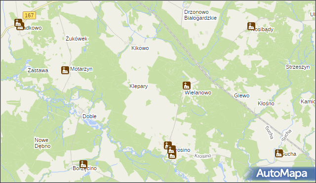 mapa Boleszkowice gmina Grzmiąca, Boleszkowice gmina Grzmiąca na mapie Targeo