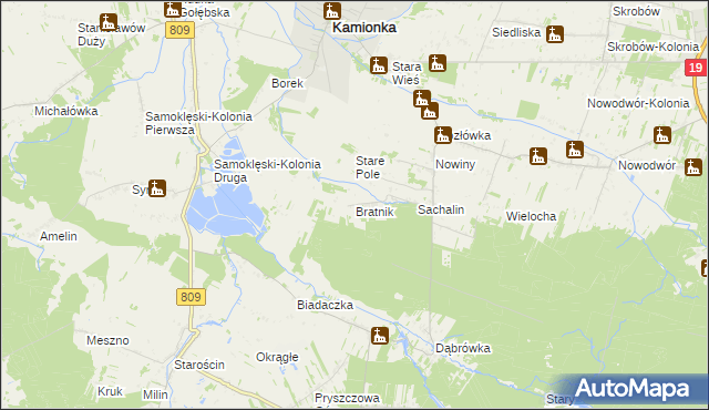 mapa Bratnik, Bratnik na mapie Targeo