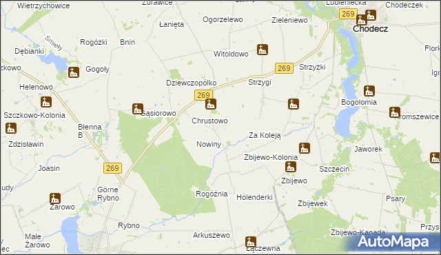 mapa Broniszewo gmina Przedecz, Broniszewo gmina Przedecz na mapie Targeo