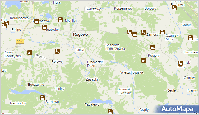 mapa Brzeszczki Małe, Brzeszczki Małe na mapie Targeo