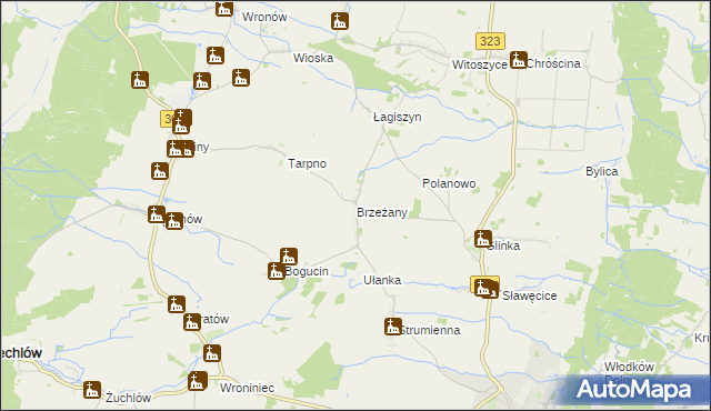 mapa Brzeżany, Brzeżany na mapie Targeo