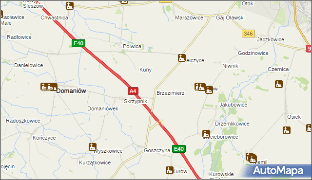 mapa Brzezimierz, Brzezimierz na mapie Targeo