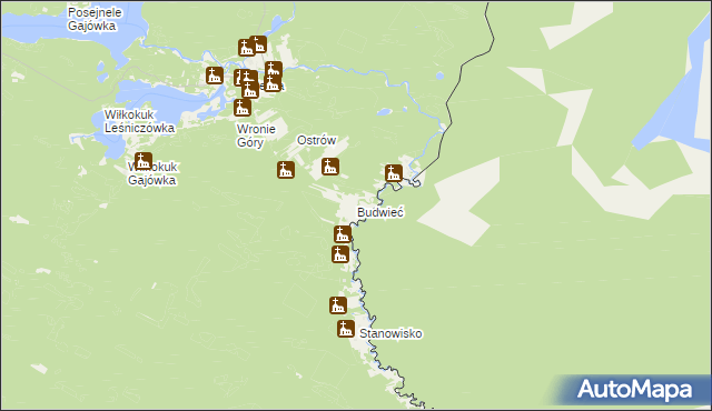 mapa Budwieć, Budwieć na mapie Targeo