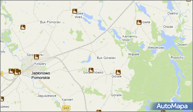 mapa Buk Góralski, Buk Góralski na mapie Targeo