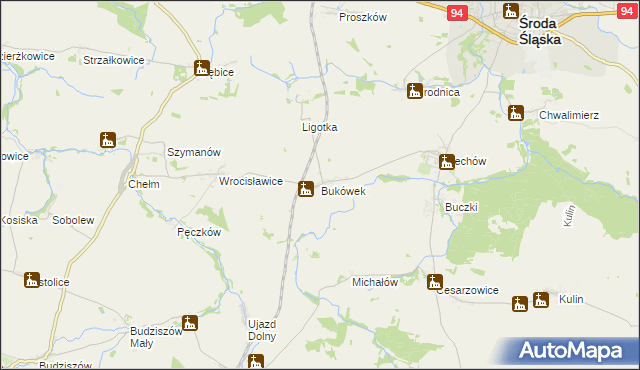 mapa Bukówek, Bukówek na mapie Targeo