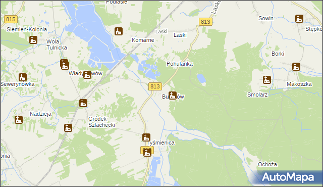 mapa Buradów, Buradów na mapie Targeo