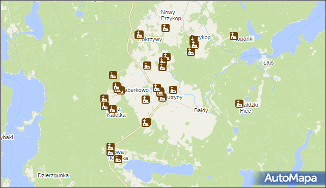 mapa Butryny, Butryny na mapie Targeo