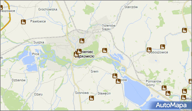 mapa Byczeń, Byczeń na mapie Targeo