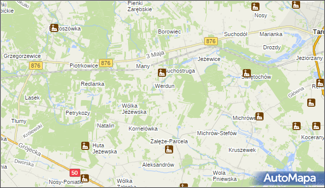 mapa Bystrzanów, Bystrzanów na mapie Targeo