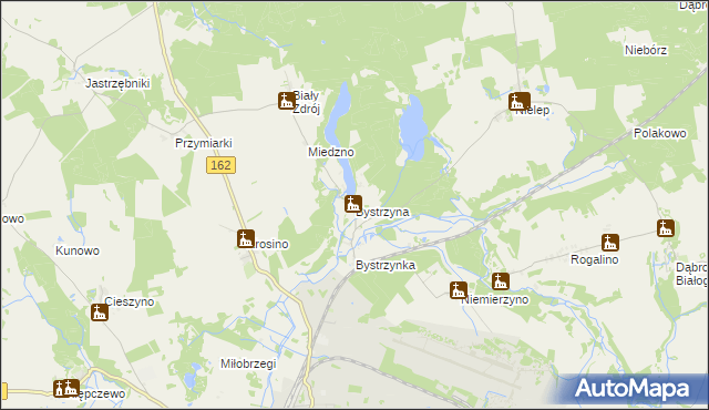 mapa Bystrzyna, Bystrzyna na mapie Targeo