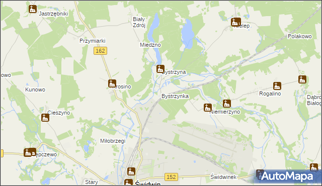 mapa Bystrzynka, Bystrzynka na mapie Targeo