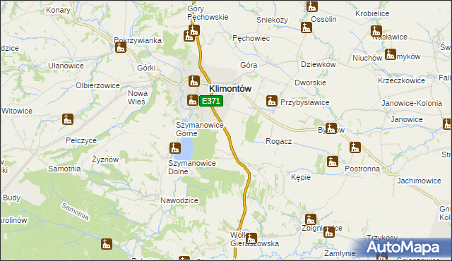 mapa Byszówka, Byszówka na mapie Targeo