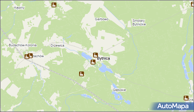 mapa Bytnica, Bytnica na mapie Targeo