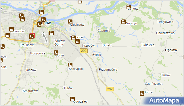 mapa Bytnik, Bytnik na mapie Targeo