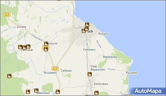 mapa Celbówko, Celbówko na mapie Targeo