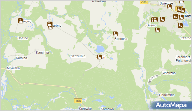 mapa Cetuń, Cetuń na mapie Targeo