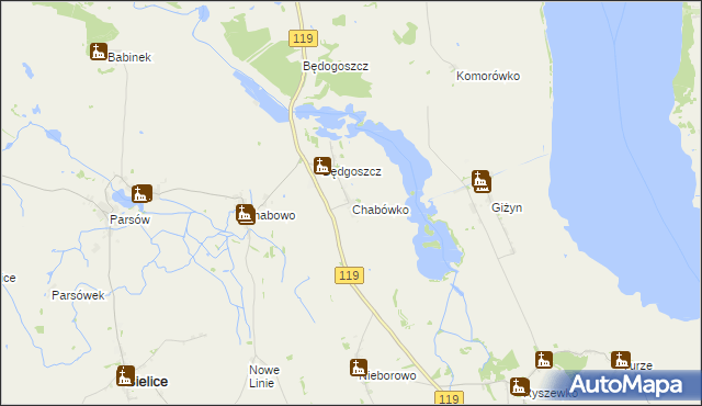 mapa Chabówko, Chabówko na mapie Targeo