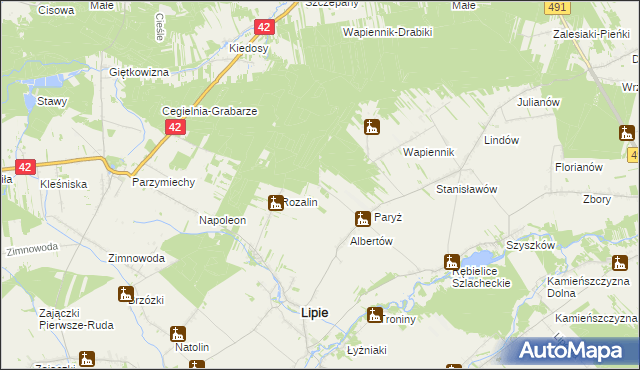 mapa Chałków, Chałków na mapie Targeo