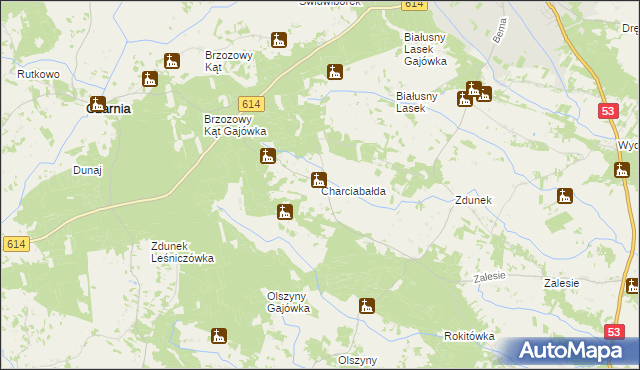 mapa Charciabałda, Charciabałda na mapie Targeo