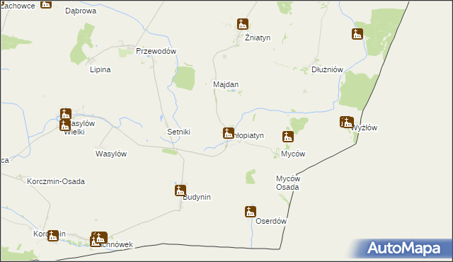 mapa Chłopiatyn, Chłopiatyn na mapie Targeo