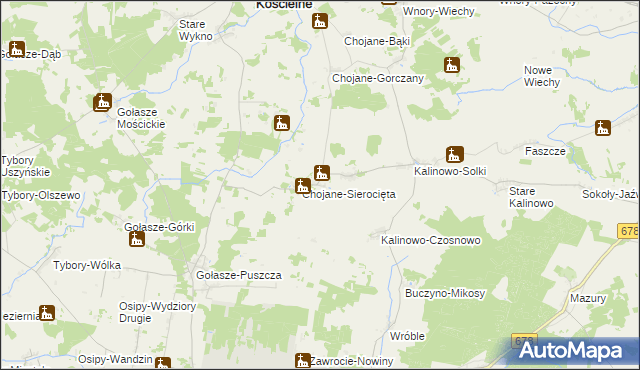 mapa Chojane-Stankowięta, Chojane-Stankowięta na mapie Targeo