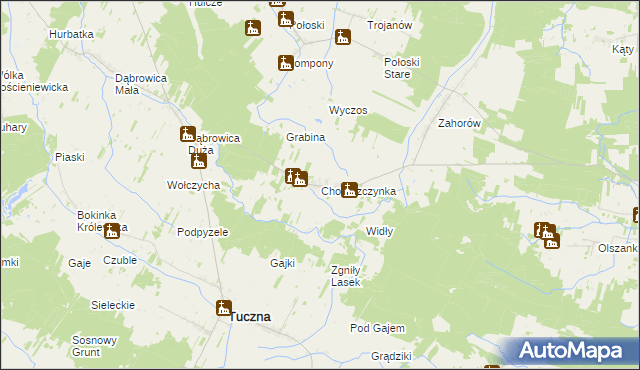 mapa Choroszczynka, Choroszczynka na mapie Targeo