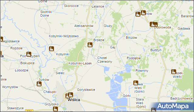 mapa Chotel Czerwony, Chotel Czerwony na mapie Targeo