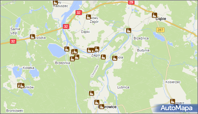 mapa Chromów, Chromów na mapie Targeo