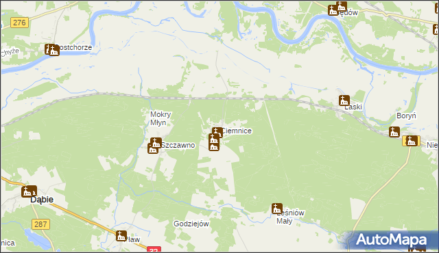 mapa Ciemnice, Ciemnice na mapie Targeo