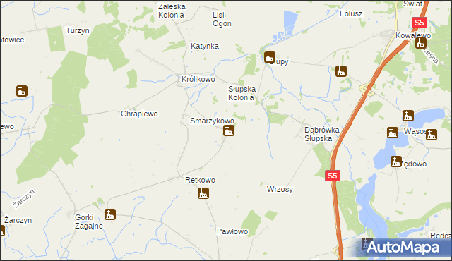 mapa Ciężkowo, Ciężkowo na mapie Targeo