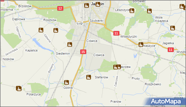 mapa Ciświca, Ciświca na mapie Targeo