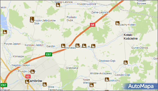 mapa Ćwikły-Rupie, Ćwikły-Rupie na mapie Targeo