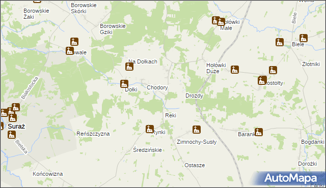 mapa Czaczki Małe, Czaczki Małe na mapie Targeo