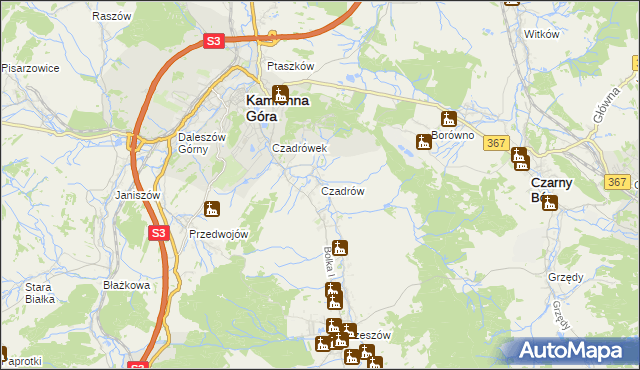 mapa Czadrów, Czadrów na mapie Targeo